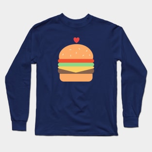 Cute and adorable foodie burger Long Sleeve T-Shirt